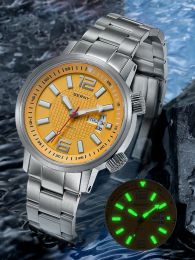BERNY 20ATM Men Diving Automatic Watch Super Waterproof Luminous Sapphire Self Winding Mechanical Wristwatch for Sport Watches