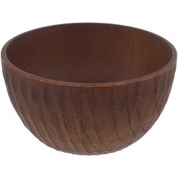 Bowls Wooden Rice Bowl Fruit For Kitchen Counter Serving Salad Small Dough