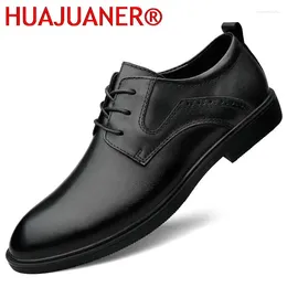 Casual Shoes Spring Autumn Men's Comfortable Prom Evening Long Dresses Formal Male Genuine Leather Oxford British Style