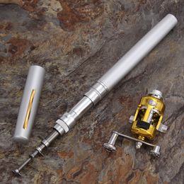 Pole Reel Combos Outdoor Fishing Accessory Multicolor Fishing Tool Mini Portable Pocket Fish Pen Aluminium Alloy Fishing Rod