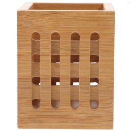 Storage Bottles Wooden Utensil Holder Pen Cup Tableware Chopsticks Container Cutlery Organizer Cooking Serving Tools Drying Bucket For