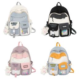 Bags Backpacks Teenage Girls Middle School Students Bookbag Cute College Bag Women Lightweight Travel Daypack Casual Rucksack