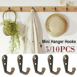 Hooks 1pcs Single Prong Hook Mini Size Wall Mounted Retro Cloth Hanger For Coats Hats Towels Keys Clothes Door Decoration