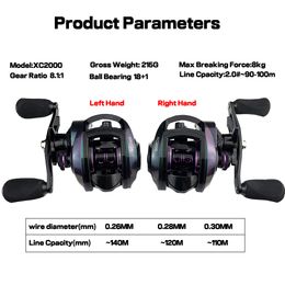 High Quality Spinning Pole and Reel Combo Carp Fishing Rod Baitcasting Reel Combo Saltwater Pesca 1.3 1.6m 1.8m