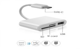 Type C To SD Card Reader OTG USB Cable Micro SDTF Cards Readers Adapter Data Transfer for Macbook Cell Phone Samsung Huawei6636889