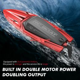 35CM Large RC Racing Boat Radio Control SpeedBoat 30Mins Driving RC Ship Boat Waterproof Toy Summer Water Boy Kid Gifts RC Toys