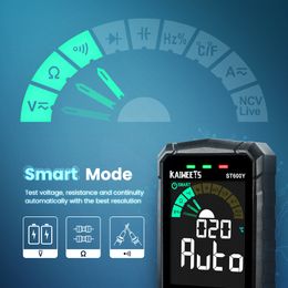 TRUE RMS Digital Multimeter Smart Auto Range test NCV Intelligent Multimetro Tester AC DC Voltage Capacitance Ohm Hz Metre