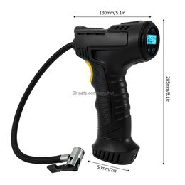 Car Cleaning Tools Air Compressor 120W Rechargeable Wireless Inflatable Pump Portable Tire Inflator Digital For Bicycle Balls3574649 Dhdct