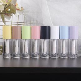 Storage Bottles 6ml Thick Wall Clear Lip GlossTube Cosmetic Gloss Packaging Container With Big Brush