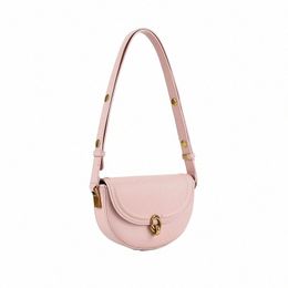 2024 Fi Trend New Women's Bag High-end Popular Saddle Bag Western Style Versatile Underarm Single Shoulder Crossbody Bag K85o#