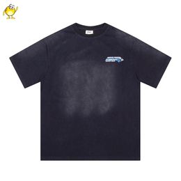 Summer Tee Washed Black Short Sleeve T Shirts Men Woman 1 Quality Oversize Print T-shirt