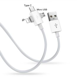 1.5m 3 in 1 USB Fast Charging Mobile Phone Data Cable for Micro USB Android Type-C Charging Cable For iPhone Xiaomi Samsung