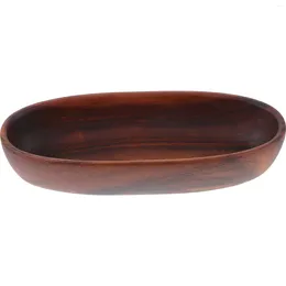 Plates Wood Plate Wooden Trays For Decor Creative Salad Bowls Fruit Decorative Serving Candy Dish