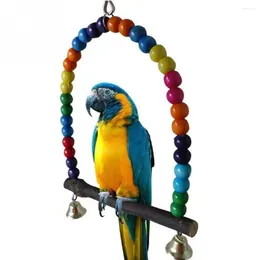 Other Bird Supplies Swing Stand Hanging Durable Natural Safe Interactive Chew Toy Entertaining Parrot