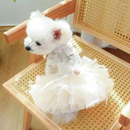 Dog Apparel Dogs Pet Dress Cute Clothes Exquisite Embroidery Princess Wedding Fashionable Puppy Party Skirt Cat