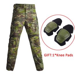 Men Military Tactical Pants Airsoft Army Camo Pants Combat Pant Safari Multi Pockets Paintball Airsoft Work Hunting Clothes