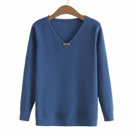 plus Size Basic Sweater Women 2023 Spring Small Label On The Neckline Knit Jumper Slim Bottoming Pullover Oversize Curve Clothes t0G7#