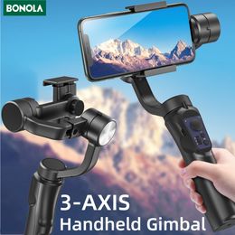 Bonola 3 Axis Handheld Gimbal Stabilizer for IOS/Andriod Smartphone Stabilizer Tripods Video Record Vlog Anti-shake Phone Gimbal