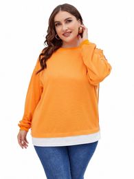 new 2022 Ladies Winter Plus Size Blouse For Women Large Size Tops V-neck Lg Sleeve yellow Coat 3XL 4XL 5XL 6XL Y4fG#