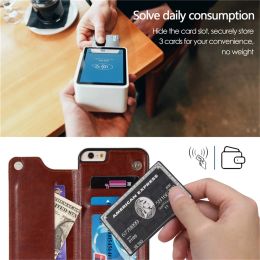 Leather Back Case for Samsung Galaxy S21 S20 FE 2022 S22 S23 Ultra S10e Lite S9 S8 Plus S7 Edge Wallet Flip Cover Card Holder