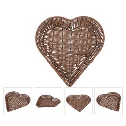 Dinnerware Sets Heart Shaped Fruit Basket Living Room Decorations Creative Jewellery Livingroom Snack Pp Holder Goodie Boxes