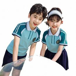 summer children sports wear set school uniforms,kids school track suits set,kindergarten uniforms sport chothing set. k35v#