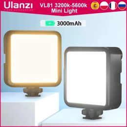 Ulanzi VIJIM VL81 3200k-5600K 850LM 6.5W Dimmable Mini LED Video Light Smartphone SLR Camera Rechargable Vlog Fill Light
