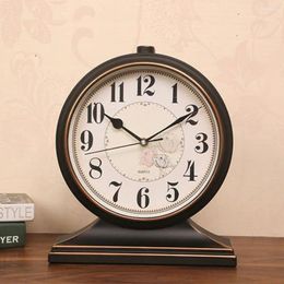 Table Clocks Watches And Ornaments Large Home Creative Living Room Clock Desktop PVC Quartz Desk Bedroom Silent Watch