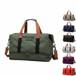 travel Bag Male Female Large-Capacity Hand Lage Dry-Wet Separati Sports Fitn Bag Short-Distance Travel Package y5ER#