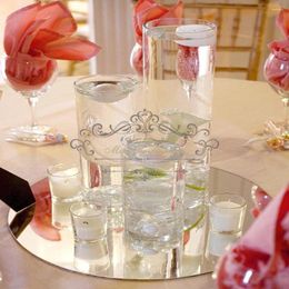 Party Decoration Round Square Acrylic Mirror Wedding Table Decorations Centerpieces Wall Decor Marriage Event Decorative