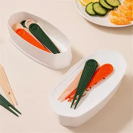 Disposable Flatware Sundry Storage Box 4 Types Smooth Without Burrs Concave Design Closed Dustproof Small And Portable Sauce