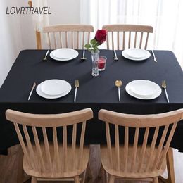 LOVRTRAVEL brand custom oversized 600cm black tablecloth hotel wedding party square dining table and coffee table cover