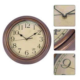 Wall Clocks 12 Inch Vintage Style Silent Decorative Round Non Ticking Clock Quartz For Living Room Bedroom Home