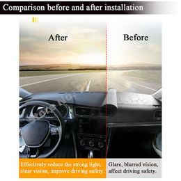 Car Accessory Leather Dashmat Dash Mat Pad Dashboard Cover Carpet Protector For Mini Countryman R60 2010-2016 2012 2013 2015