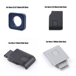 1 Pc UV Philtre Lens Side Door Cover USB-C Mini HDMI-compatible Port Side Protector for Go-Pro HERO5/6/7 Black/7 White