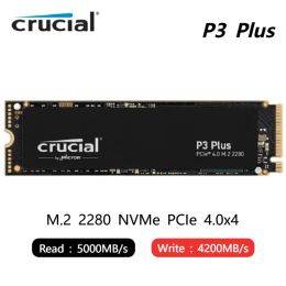 NEW SSD Crucial P3 Plus PCIe 4.0 500GB 1T 2TB SSD P3 4tb NVMe M.2 2280 Gaming solid state drive For Laptop Desktop 100% Original
