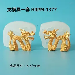Baking Moulds Chinese Style Patterned Dragon Silicone Mould Phoenix Flip Sugar Chocolate Cake Edge