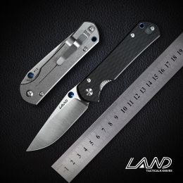 Tools Land 910 Outdoor Knife Pocket Knife Folding Knife 12c27 Steel Blade Ball Bearing Camping Survival Rescue Hunting Edc Tool Knives