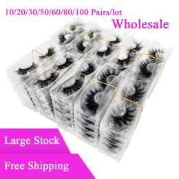 Eyelashes Bulk Items Wholesale Bundles Lots Beauty Makeup 3D Fluffy Wispy Mink Hair Natural Eye Lashes Fake False Strip Eyelashes Vendors