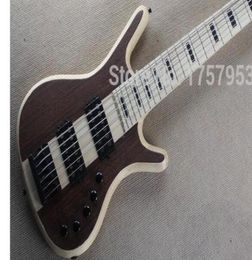 Factory Shop 100 New Top quality Bass Set Neck 6 String electric bass guitar battery active pickups 1158231644