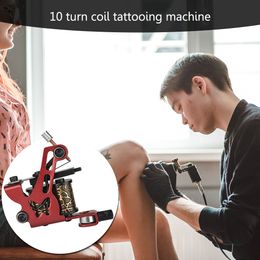 10-Wrap Colouring Tattoo Machine Uninterrupted Serif Tattoo Machine Stable Professional Tattoo Machine Starter Secant Equipment