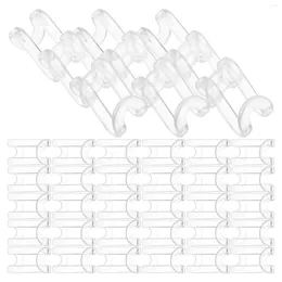 Hooks 60 Pcs Clothes Hanger Stacking Hook Hangers Connector For Ordinary Space Saving Abs Wardrobe Saver Plastic