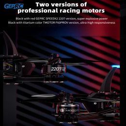 GEPRC Racer FPV Racing Drone TAKER F722 E55A Stack SPEEDX2 2207 TMOTOR F60PROV Drone Kit VTX Light Fast Freestyle RC Quadcopter
