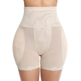 Women Shapewear Padded Hip Butt Lifter Lace Panties High Waist Trainer Tummy Control Corset Body Shaper Hip Enhancer Thigh Slim