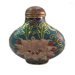 Decorative Figurines Chinese Old Beijing Goods Copper Brass Cloisonne Filigree Enamel Snuff Bottle