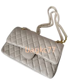 2024 Top Designer Taschen Kette Totes Lady Clutch Square Flap Bag Luxus Kaviar Leder Handtasche Mode Klassische Doppelbuchstaben Gesteppte Handtaschen Crossbod