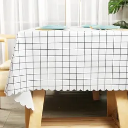 Table Cloth Solid Colour Tablecloth Waterproof Oil Resistant And Washable Rectangular Style Dining 2736