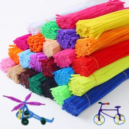 50/100pcs 30cm Chenille Stems Stick Cleaners Kids Educational Toys Handmade Colourful Chenille Stems Pipe for DIY Craft Supplies