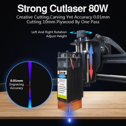 Woodwking CNC Laser Engraver 80W 40W Fixed-Focus Laser Engraving Machine Wood Router Cutting Engraving Metal Frames Machinery