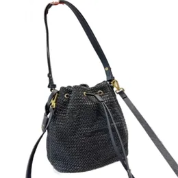 Casual crossbody designer bags wicker woven fashiona beach handbag high quality single zipper bags for women fashion party outdoor gift to05 B4